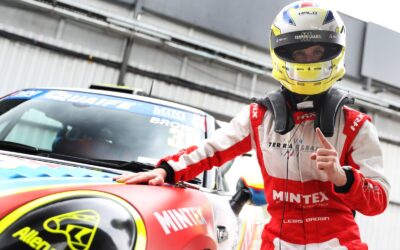 LEWIS BROWN GRABS POLE AT DONINGTON PARK